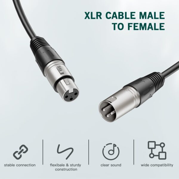 Cable XLR, cable de 3 metros - Image 3