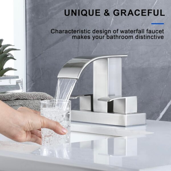 Grifo de lavabo de baño en cascada - Image 7