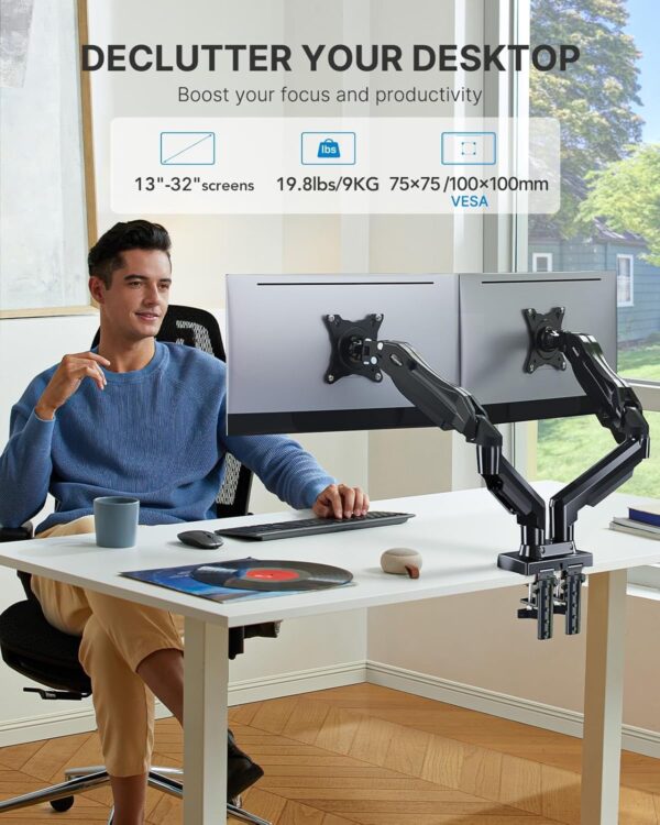 Soporte para dos monitores