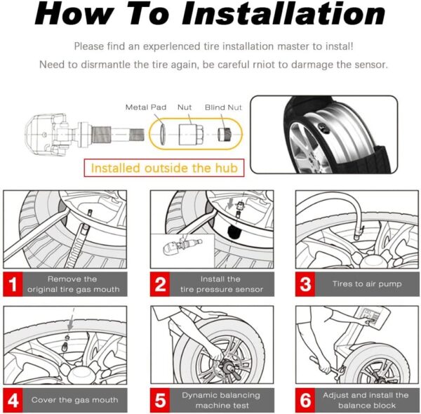 Sensor de presión de neumáticos TPMS para Toyota - Image 7