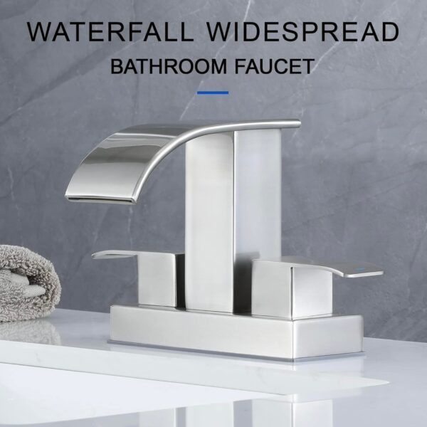 Grifo de lavabo de baño en cascada - Image 3