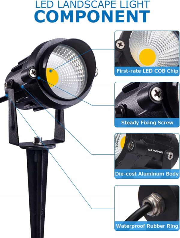 Luces LED de paisaje de bajo voltaje de 12 W - Image 4
