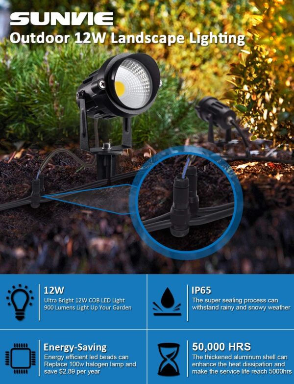 Luces LED de paisaje de bajo voltaje de 12 W - Image 7