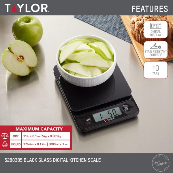 Báscula de alimentos con tapa de vidrio - Image 3