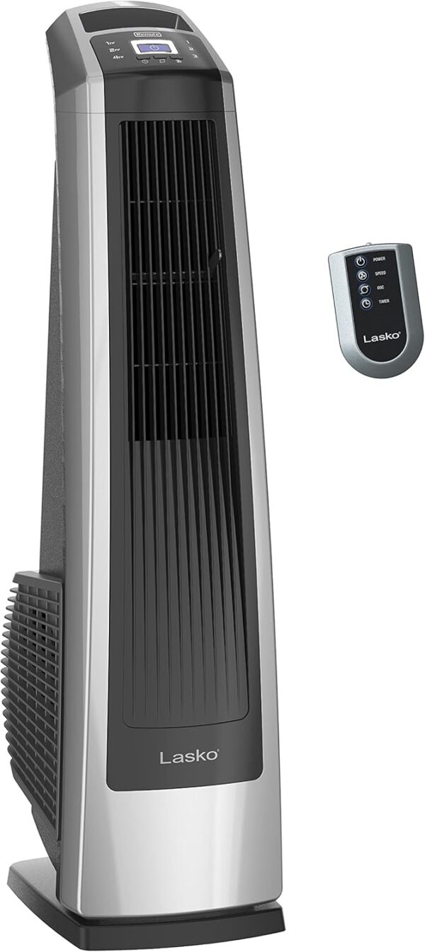 Ventilador de torre oscilante de alta velocidad Lasko para dormitorio - Image 2