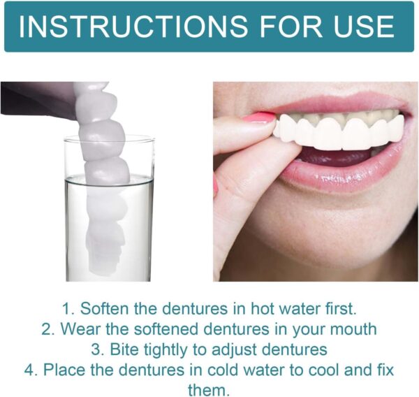 1 par de prótesis dentales ajustables con clip - Image 7