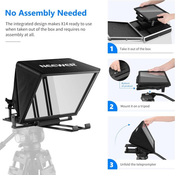 Teleprompter X14 de NEEWER y aplicación - Image 4
