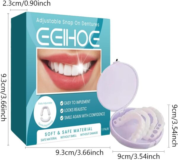 1 par de prótesis dentales ajustables con clip - Image 10