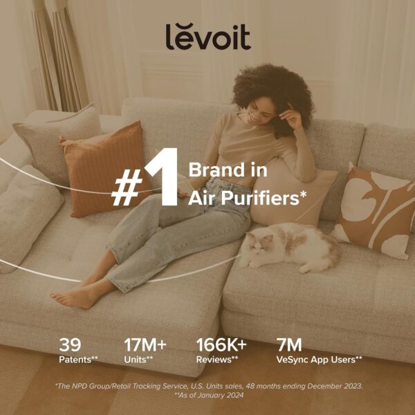 Purificador de aire LEVOIT para dormitorio y hogar - Image 8