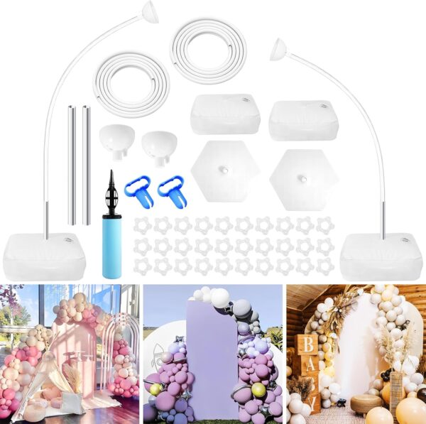 Kit de soporte para arco de globos con base de 8.2 pies y 5 pies - Image 8