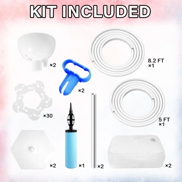 Kit de soporte para arco de globos con base de 8.2 pies y 5 pies - Image 2