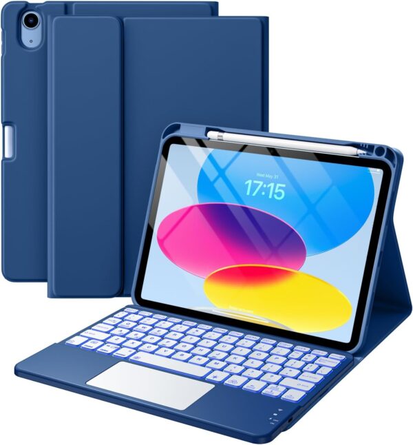 Funda compatible con iPad de 11ª y 10ª generación con teclado