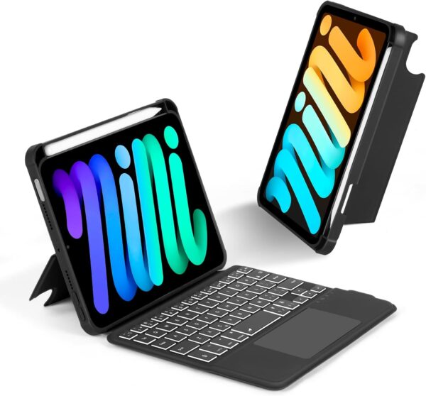 Funda con teclado trackpad para iPad mini 7ª (A17 Pro, 2024)/6ª generación de 8.3 pulgadas