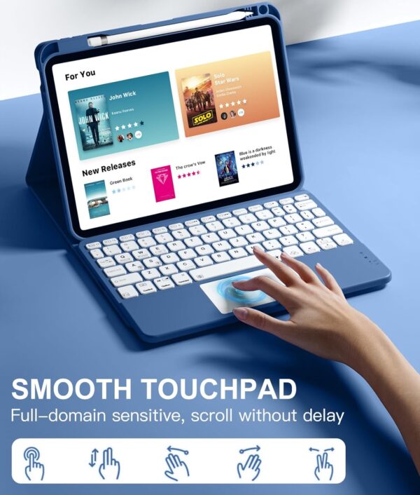 Funda compatible con iPad de 11ª y 10ª generación con teclado - Image 7
