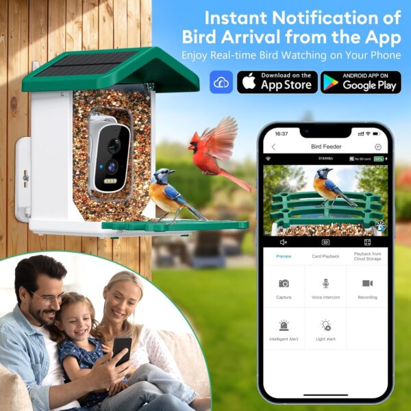 Comedero inteligente para pájaros con cámara alimentado por energía solar - Image 9