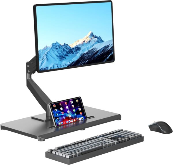 Brazo de monitor ajustable con resorte de gas para pantallas de 17 a 32 pulgadas